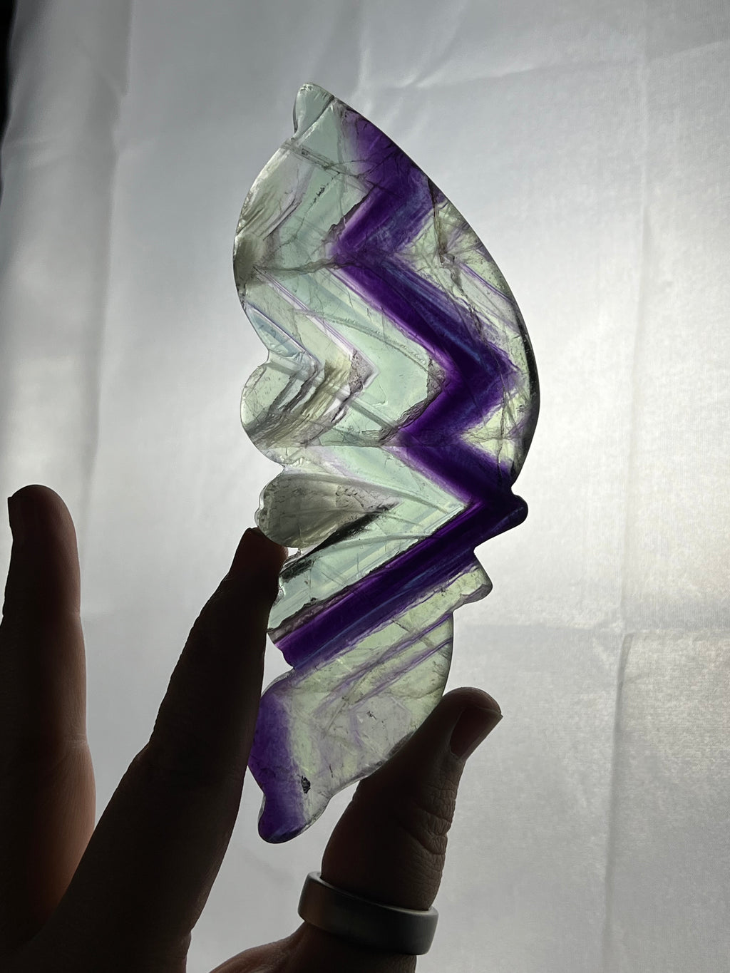 Fluorite Butterfly Wings on Stand 🦋✨