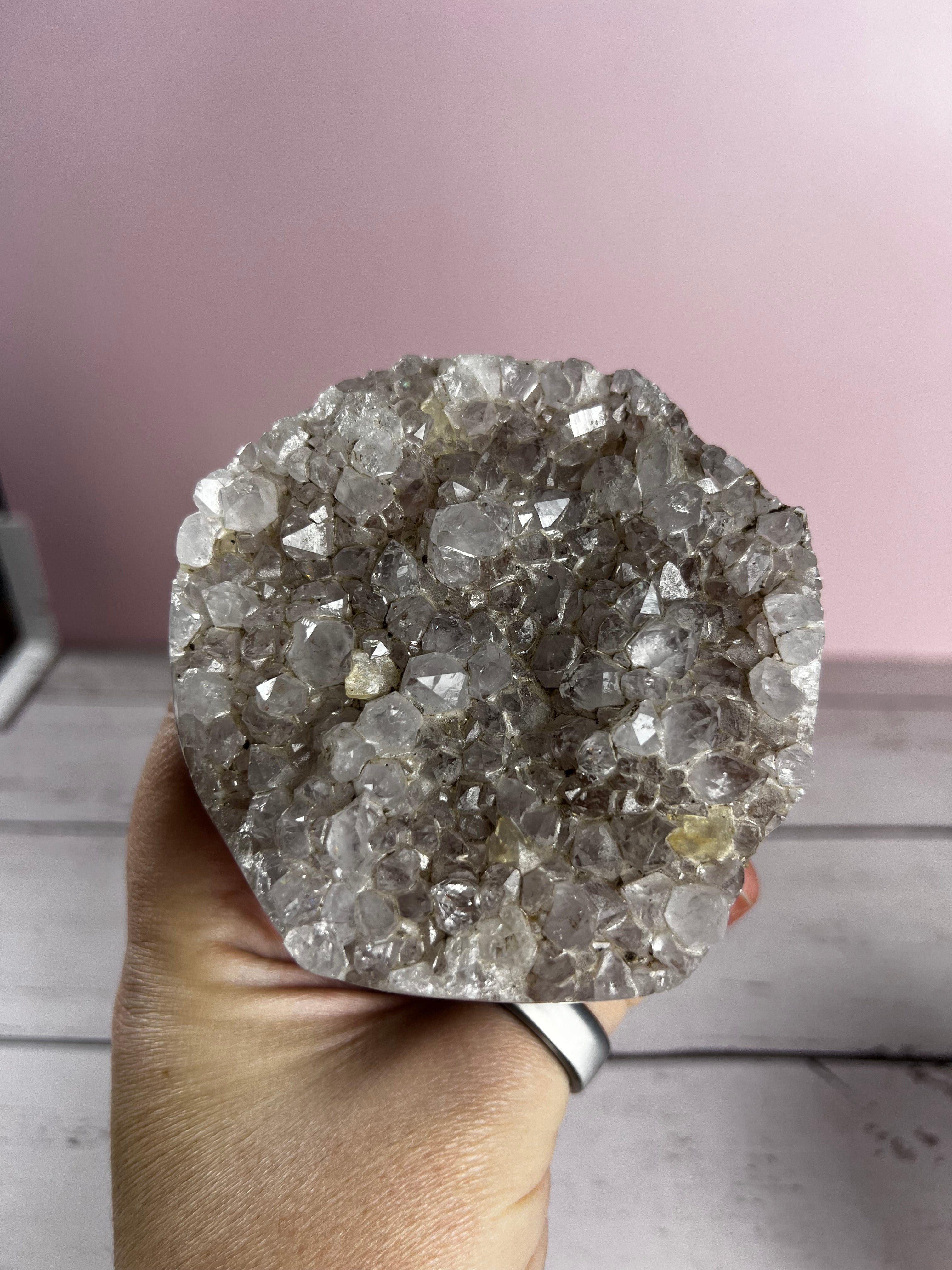 Amethyst “Cupcake” Cluster on Stand 🧁✨