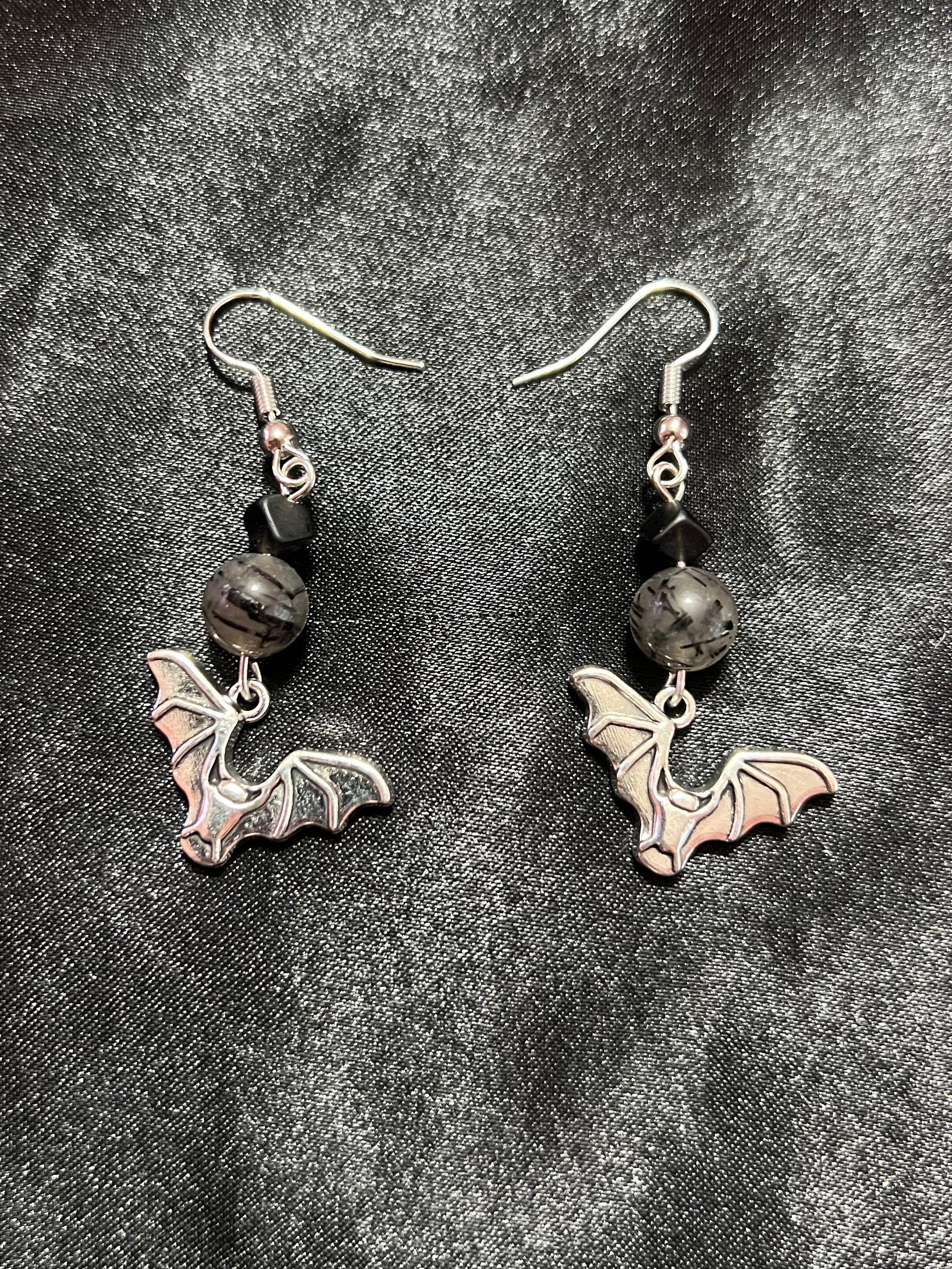 Bat Earrings – Mystical Moon Crystals