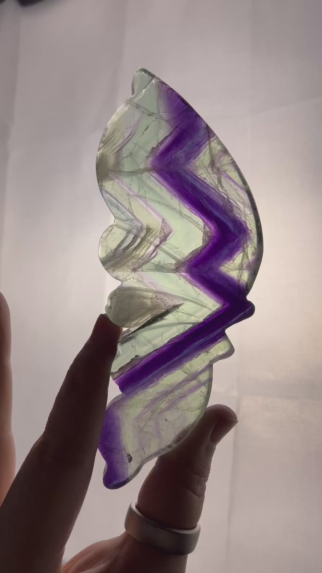 Fluorite Butterfly Wings on Stand 🦋✨